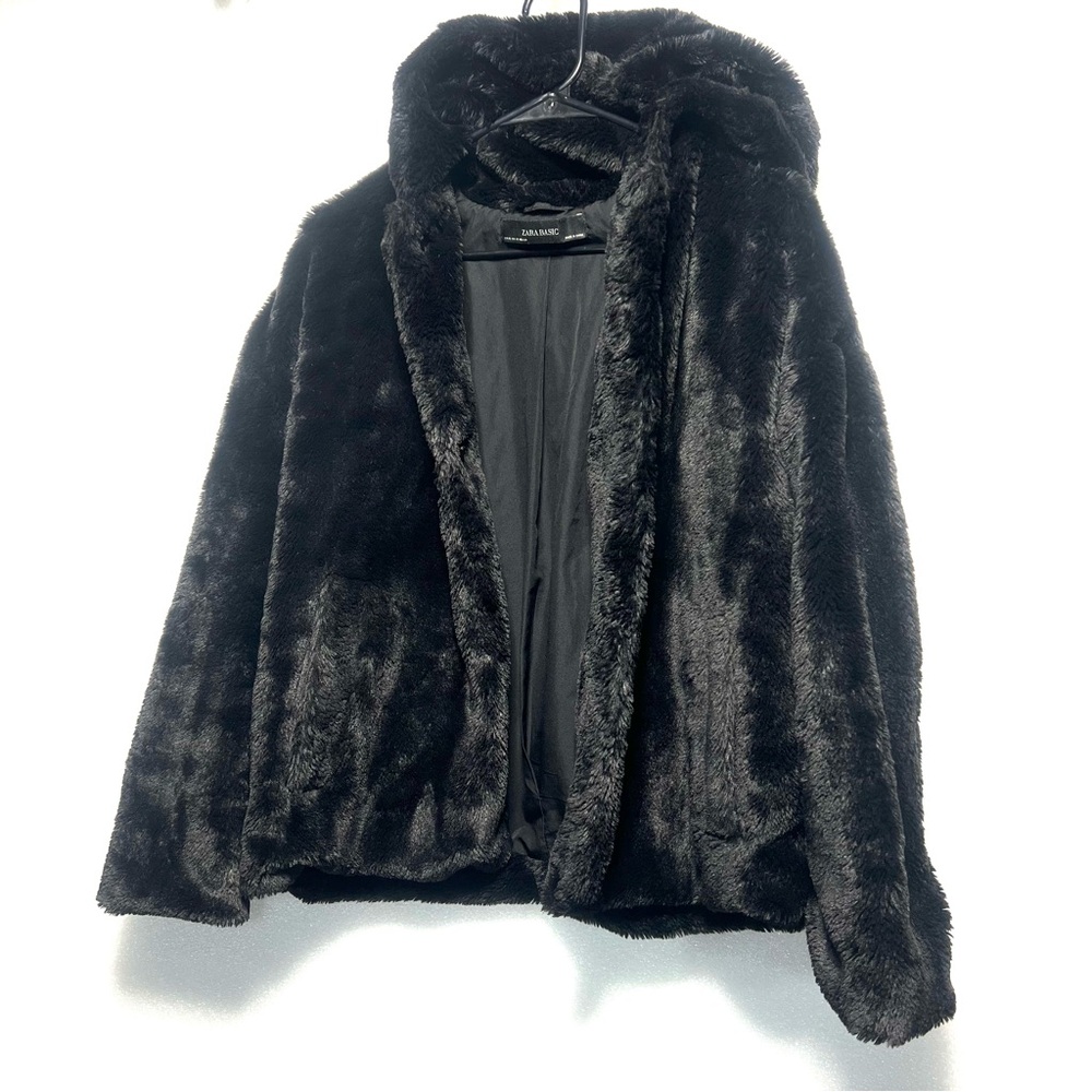 Zara Black Teddy Jacket